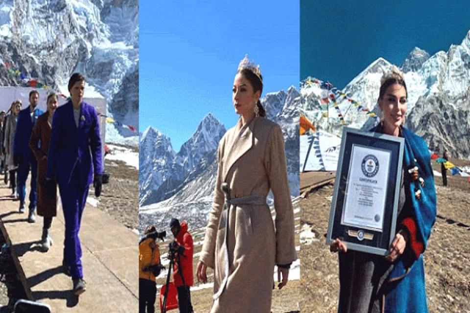 Nepal Holds a New Guinness World Record for Highest Altitude Fashion Show Ever